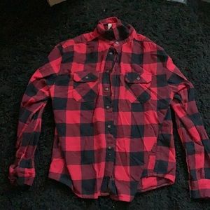 Boys red flannel